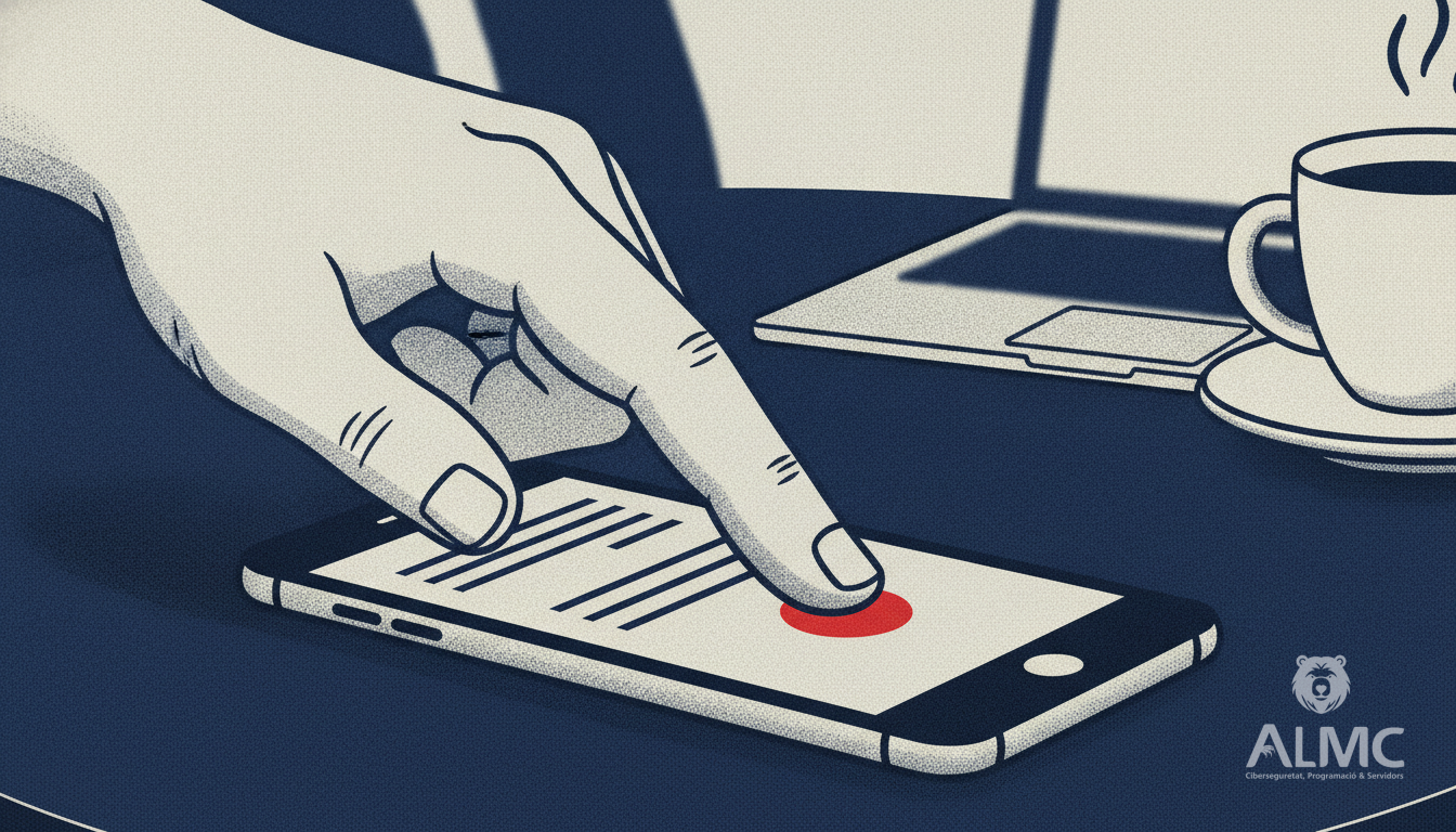Smartphone displaying a mobile-friendly email layout with a prominent call-to-action button