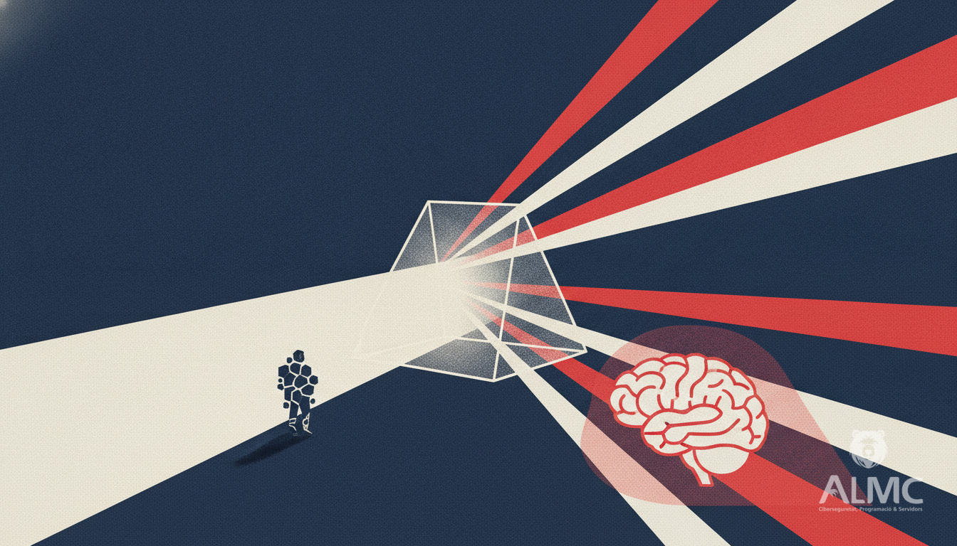 Prism splitting light into spectrum, representing structured data clarity for AI